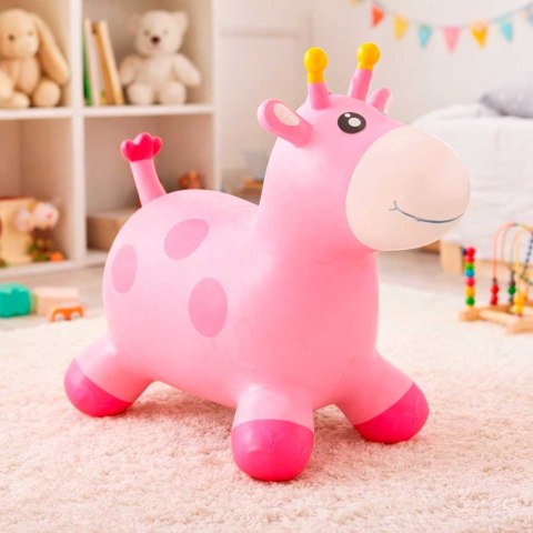 Skoczek gumowy dla dzieci do skakania żyrafa