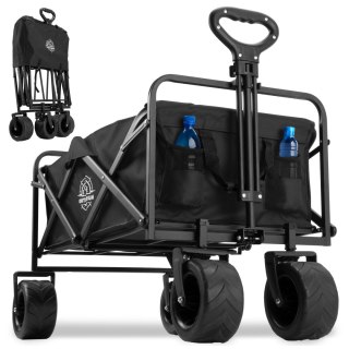 Wózek transportowy plażowy składany KORAL czarny