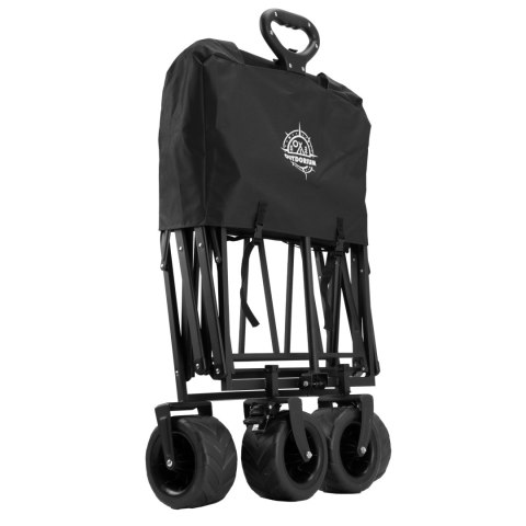 Wózek transportowy plażowy składany KORAL czarny