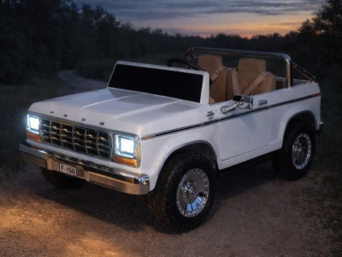 Auto na akumulator Dwu Osobowy Klasyczny Ford Bronco Autko Pickup PA0338