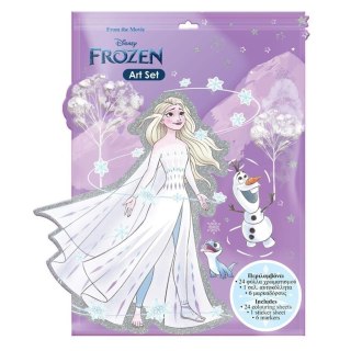 Kolorowanka z naklejkami Frozen