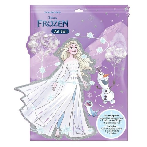 Kolorowanka z naklejkami Frozen