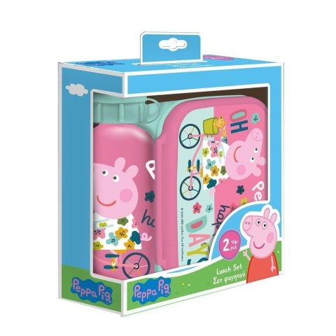 Lunchbox butelka 500ml + pudełko 800ml Peppa
