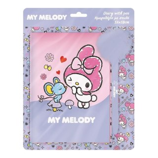 Pamiętnik+długopis z pomponem my melody