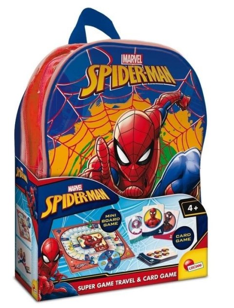 Plecak Spiderman z grą i kartami