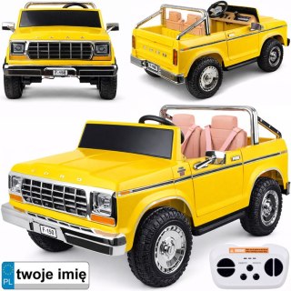 Auto na akumulator Dwu Osobowy Klasyczny Ford Bronco Autko Pickup PA0338