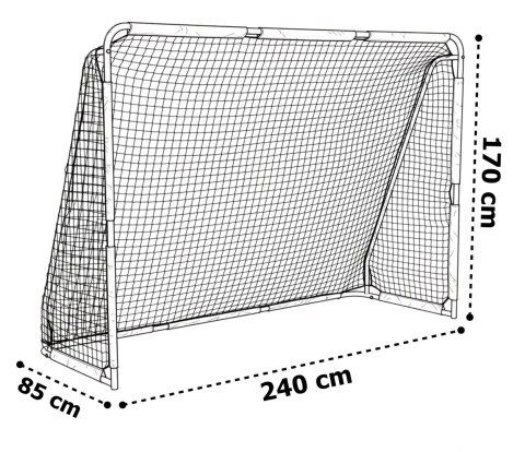 Bramka piłkarska 240 x 170 cm GETAFE