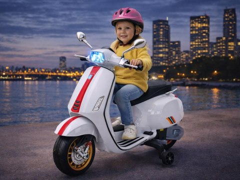 Motor skuter elektryczny VESPA na akumulator dla dziecka melodie PA0344
