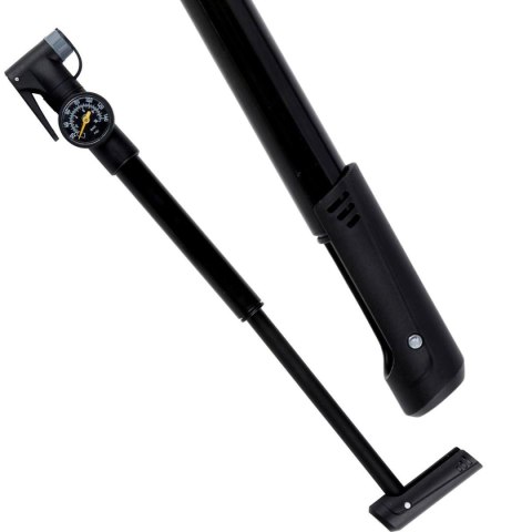 POMPKA ROWEROWA MINI Z MANOMETREM 120psi (8bar) CZARNA DUNLOP