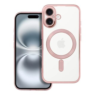 Futerał do iPhone 16 Electro Mag Cover zgodny z MagSafe złoty róż