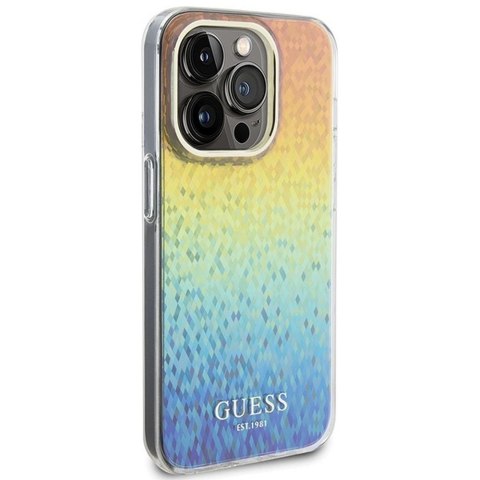 GUESS futerał do IPHONE 14 Pro GUHCP14LHDECMI (IML Faceted Mirror / disco iridescent) wielokolorowy