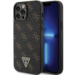 GUESS futerał do IPHONE 14 Pro GUHCP14LPG4GPK (4G Triangle Metal Logo) czarny