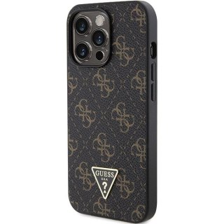 GUESS futerał do IPHONE 14 Pro GUHCP14LPG4GPK (4G Triangle Metal Logo) czarny