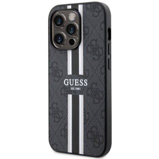 GUESS futerał do IPHONE 14 Pro Max kompatybilny z MagSafe GUHMP14XP4RPSK (4G Printed Stripes) czarny