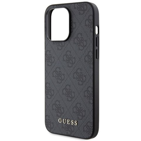 GUESS futerał do IPHONE 15 Pro Max GUHCP15XG4GFGR (4G Metal Logo) szary