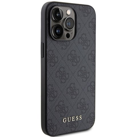 GUESS futerał do IPHONE 15 Pro Max GUHCP15XG4GFGR (4G Metal Logo) szary