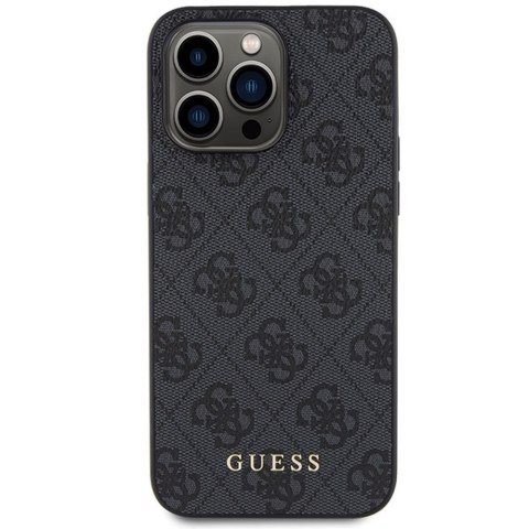 GUESS futerał do IPHONE 15 Pro Max GUHCP15XG4GFGR (4G Metal Logo) szary