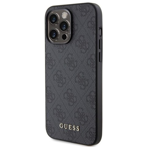 GUESS futerał do IPHONE 15 Pro Max GUHCP15XG4GFGR (4G Metal Logo) szary