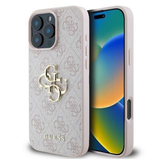 GUESS futerał do IPHONE 16 Pro GUHCP16L4GMGPI (4G PU Big Logo) różowy