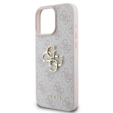 GUESS futerał do IPHONE 16 Pro GUHCP16L4GMGPI (4G PU Big Logo) różowy