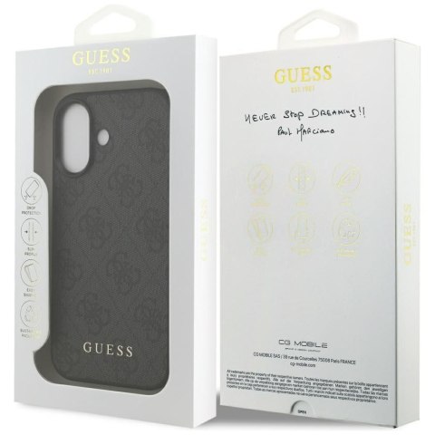 GUESS futerał do IPHONE 17 GUHCP17SG4GFGR (PU 4G Classic) czarny