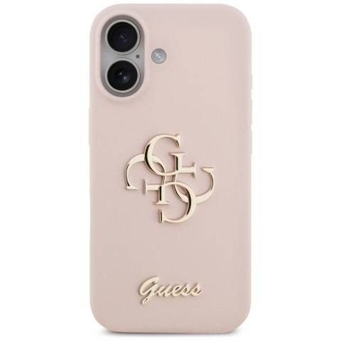 GUESS futerał do IPHONE 17 GUHCP17SSC4GSMP (Silicone W/ Big 4G Script) różowy