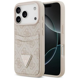 GUESS futerał do IPHONE 17 Pro GUHCP17LP4TPP (4G Double Card Triangle) różowy