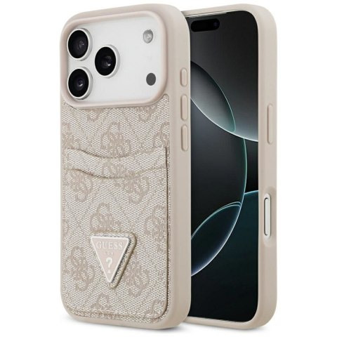 GUESS futerał do IPHONE 17 Pro GUHCP17LP4TPP (4G Double Card Triangle) różowy