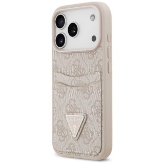 GUESS futerał do IPHONE 17 Pro GUHCP17LP4TPP (4G Double Card Triangle) różowy