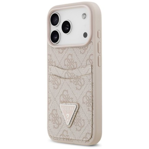 GUESS futerał do IPHONE 17 Pro GUHCP17LP4TPP (4G Double Card Triangle) różowy
