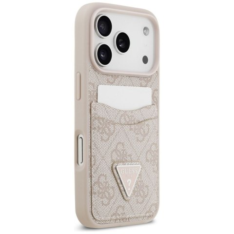 GUESS futerał do IPHONE 17 Pro GUHCP17LP4TPP (4G Double Card Triangle) różowy