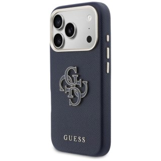 GUESS futerał do IPHONE 17 Pro Max GUHCP17X5PS4RGGB (PU FW Resin Logo) niebieski