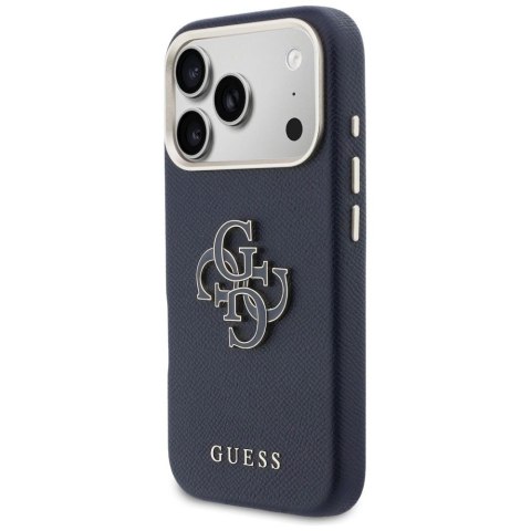 GUESS futerał do IPHONE 17 Pro Max GUHCP17X5PS4RGGB (PU FW Resin Logo) niebieski