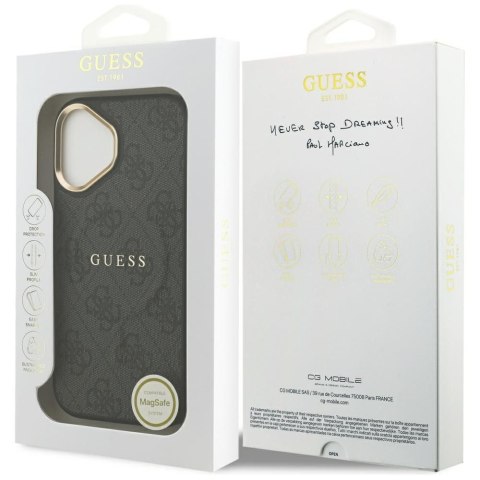 GUESS futerał do IPHONE 17 kompatybilny z MagSafe GUHMP17SP4MSEGCK (PU 4G W/ Classic) czarny