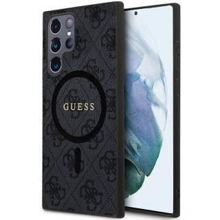 GUESS futerał do SAMSUNG S24 Ultra kompatybilny z MagSafe GUHMS24LG4GFRK (4G Ring classic logo) czarny