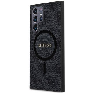 GUESS futerał do SAMSUNG S24 Ultra kompatybilny z MagSafe GUHMS24LG4GFRK (4G Ring classic logo) czarny