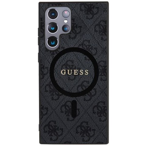 GUESS futerał do SAMSUNG S24 Ultra kompatybilny z MagSafe GUHMS24LG4GFRK (4G Ring classic logo) czarny