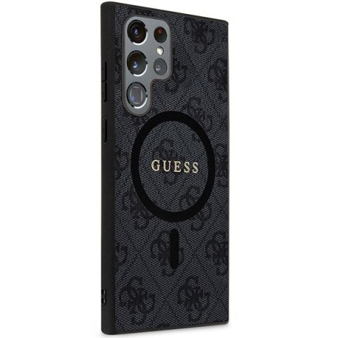 GUESS futerał do SAMSUNG S24 Ultra kompatybilny z MagSafe GUHMS24LG4GFRK (4G Ring classic logo) czarny
