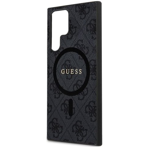 GUESS futerał do SAMSUNG S24 Ultra kompatybilny z MagSafe GUHMS24LG4GFRK (4G Ring classic logo) czarny