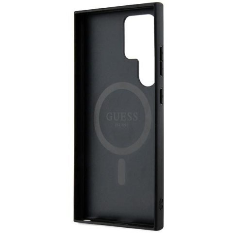GUESS futerał do SAMSUNG S24 Ultra kompatybilny z MagSafe GUHMS24LG4GFRK (4G Ring classic logo) czarny