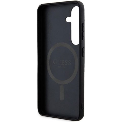 GUESS futerał do SAMSUNG S24 kompatybilny z MagSafe GUHCS24SGF4GGR (4G Ring classic logo) czarny