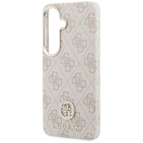 GUESS futerał do SAMSUNG S26 GUHMS26SP4GRMDEP (4G Rhinestone Round Logo MagSafe) różowy