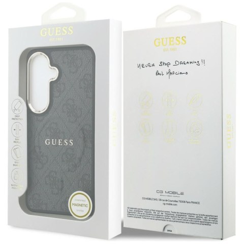 GUESS futerał do SAMSUNG S26 Plus GUHMS26MP4MSEGCK (4G Embossed Ring MagSafe) czarny