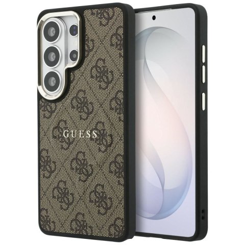 GUESS futerał do SAMSUNG S26 Ultra GUHMS26LP4MSEGCW (4G Embossed Ring MagSafe) brązowy