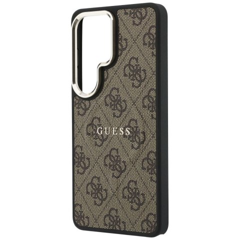 GUESS futerał do SAMSUNG S26 Ultra GUHMS26LP4MSEGCW (4G Embossed Ring MagSafe) brązowy