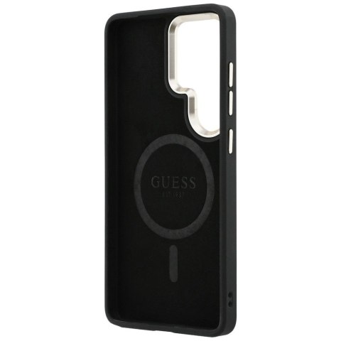GUESS futerał do SAMSUNG S26 Ultra GUHMS26LP4MSEGCW (4G Embossed Ring MagSafe) brązowy