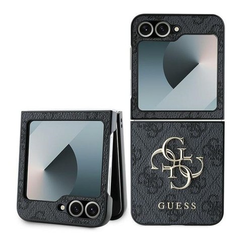 GUESS futerał do SAMSUNG Z FLIP 6 GUHCZF64GMGGR (PU 4G Leather Metal Logo) czarny
