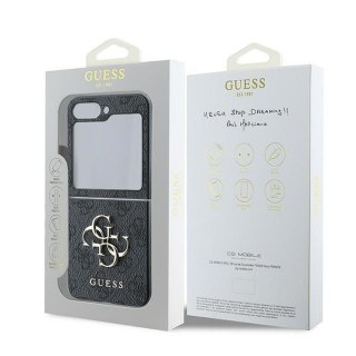 GUESS futerał do SAMSUNG Z FLIP 6 GUHCZF64GMGGR (PU 4G Leather Metal Logo) czarny