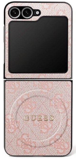 GUESS futerał do SAMSUNG Z FLIP7 kompatybilny z MagSafe GUHMZF7P4MSEGCP (Magnetic 4G PU W/ Classic) różowy