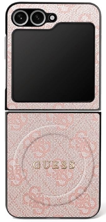 GUESS futerał do SAMSUNG Z FLIP7 kompatybilny z MagSafe GUHMZF7P4MSEGCP (Magnetic 4G PU W/ Classic) różowy